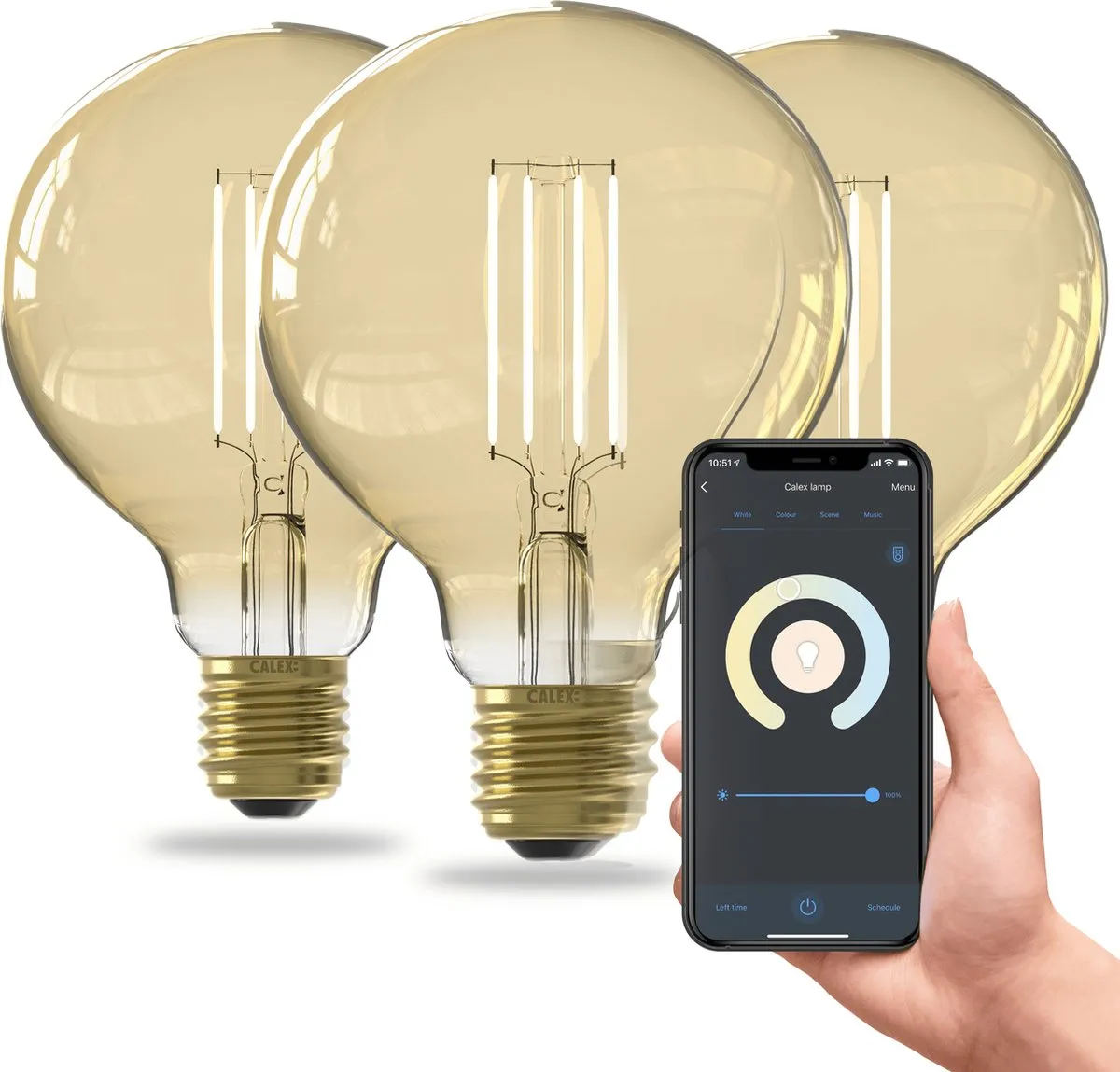Calex Slimme LED Lamp G95 Gold E27