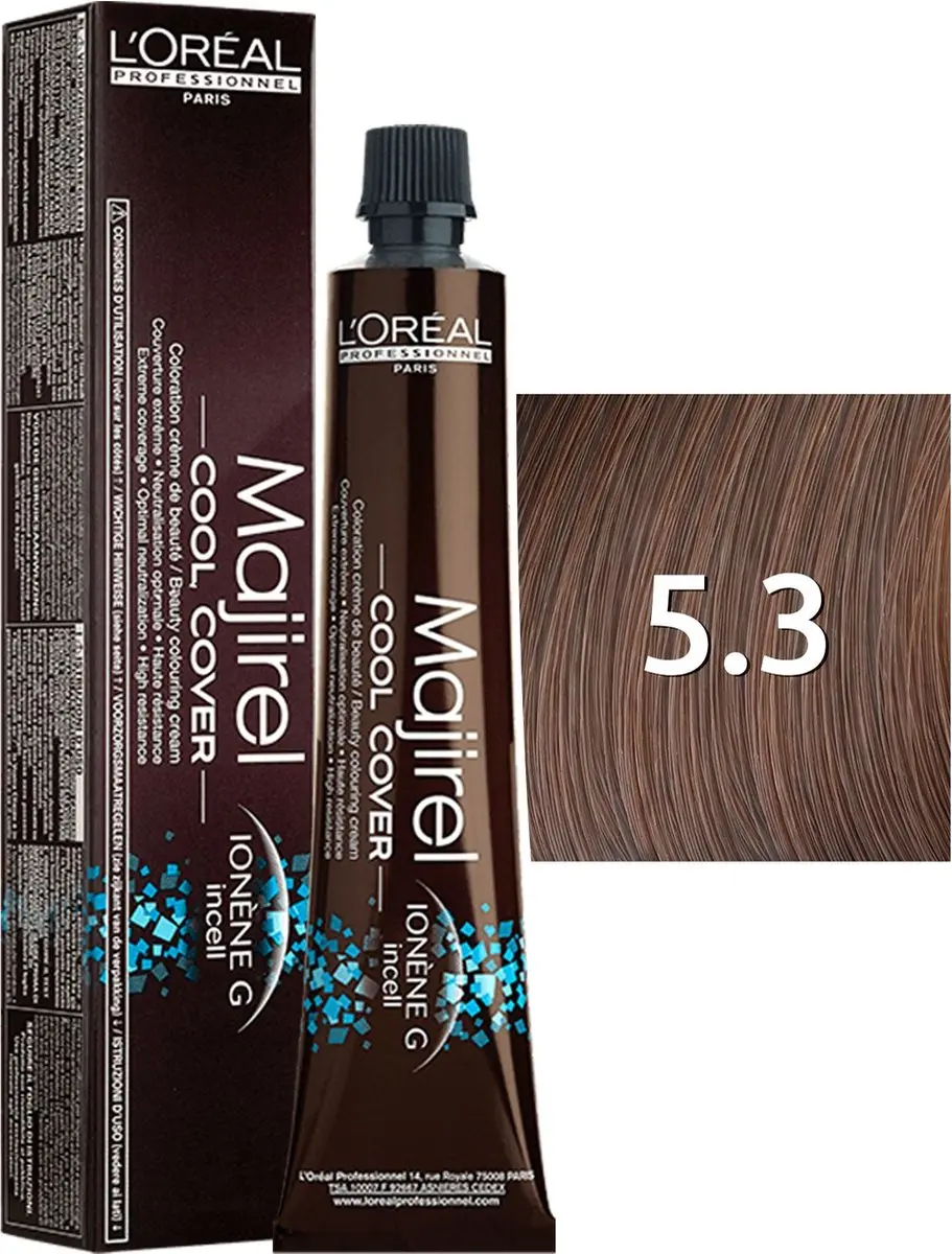 L'Oréal Professionnel Majirel Cool Cover Haarverf 5.3 - 50ml - afbeelding 2 van 6