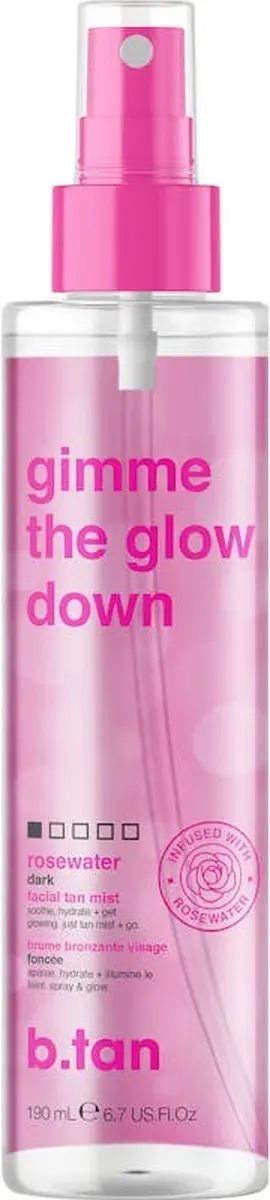 b.tan Gimme The Glow Down Gezichtswater 190ml - Donker