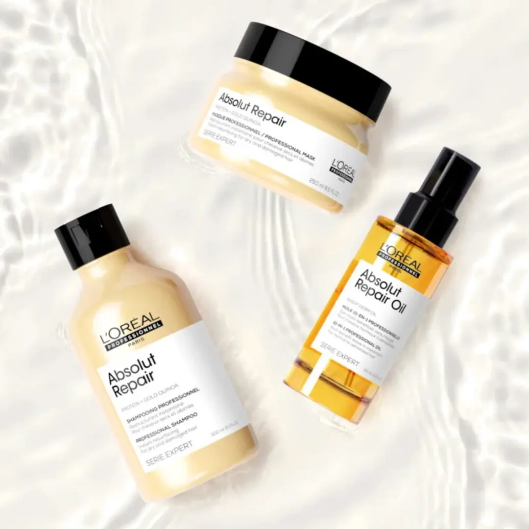 L'Oréal Professionnel Absolut Repair Shampoo 3x300ml - afbeelding 2 van 4