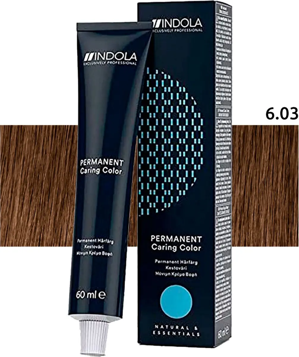 Indola Profession Permanent Caring Color 6.03 60ml - Blond