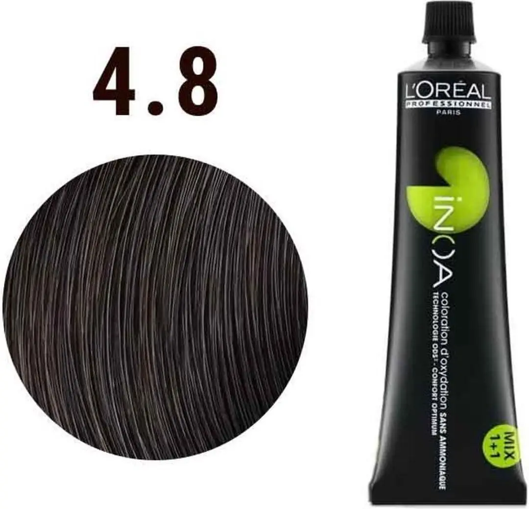 L'Oréal Professionnel iNOA Haarverf 60ml - Kleur 4.8 - afbeelding 6 van 6
