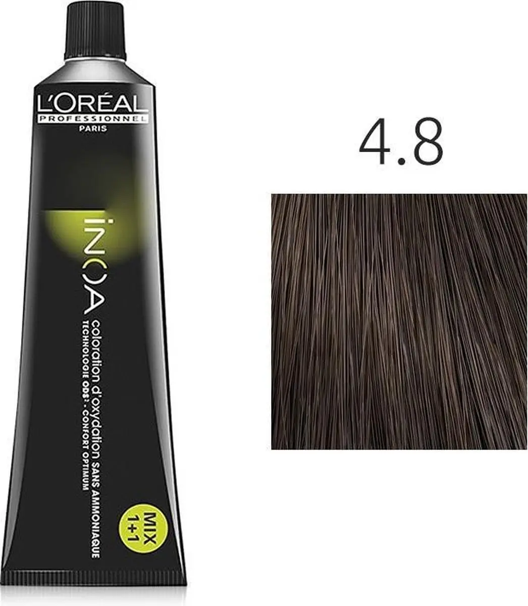 L'Oréal Professionnel iNOA Haarverf 60ml - Kleur 4.8