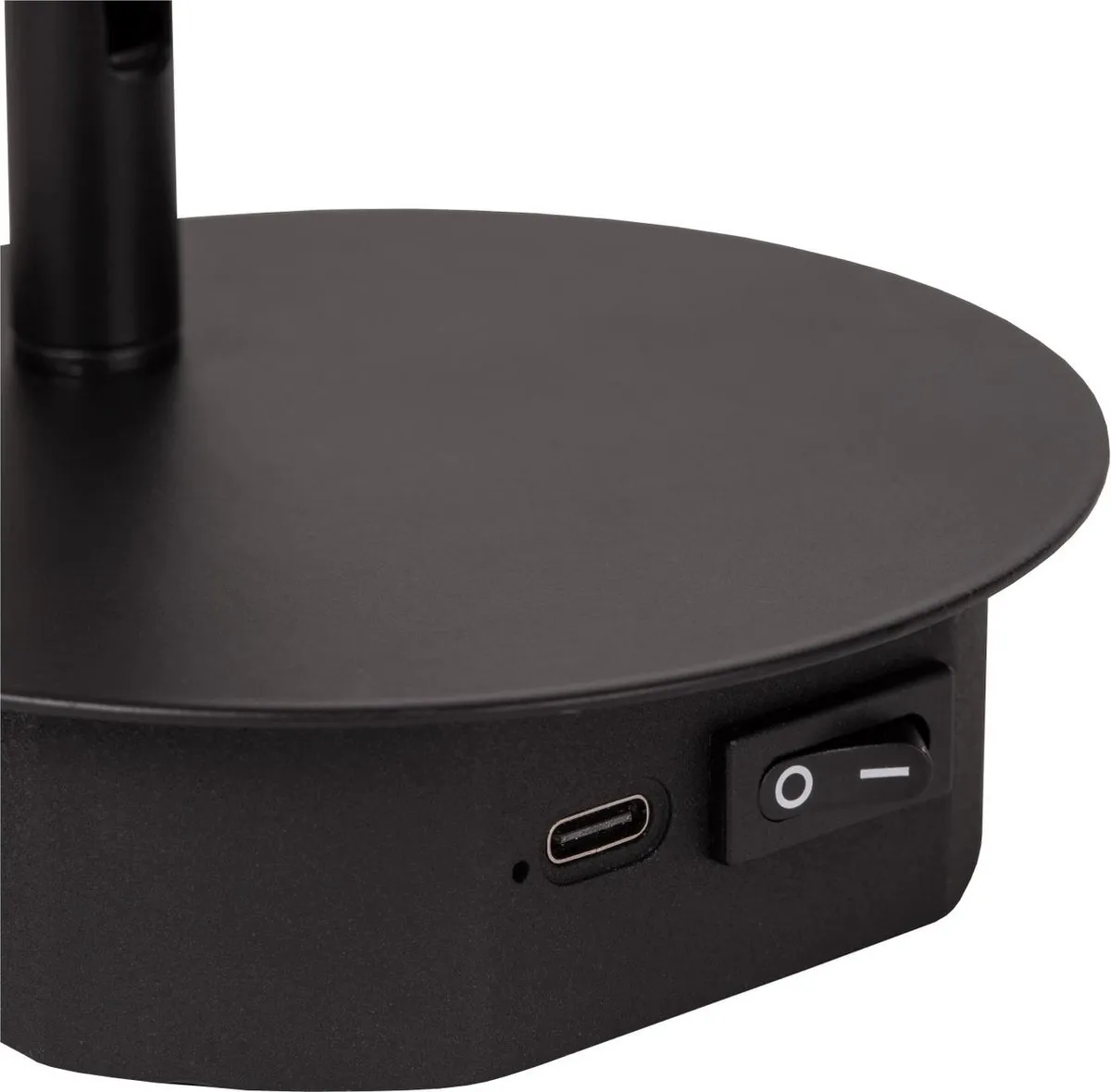 Lucide JOLIJN Oplaadbare Bedlamp - Ø10,2cm LED 3000K Magnetisch - Zwart