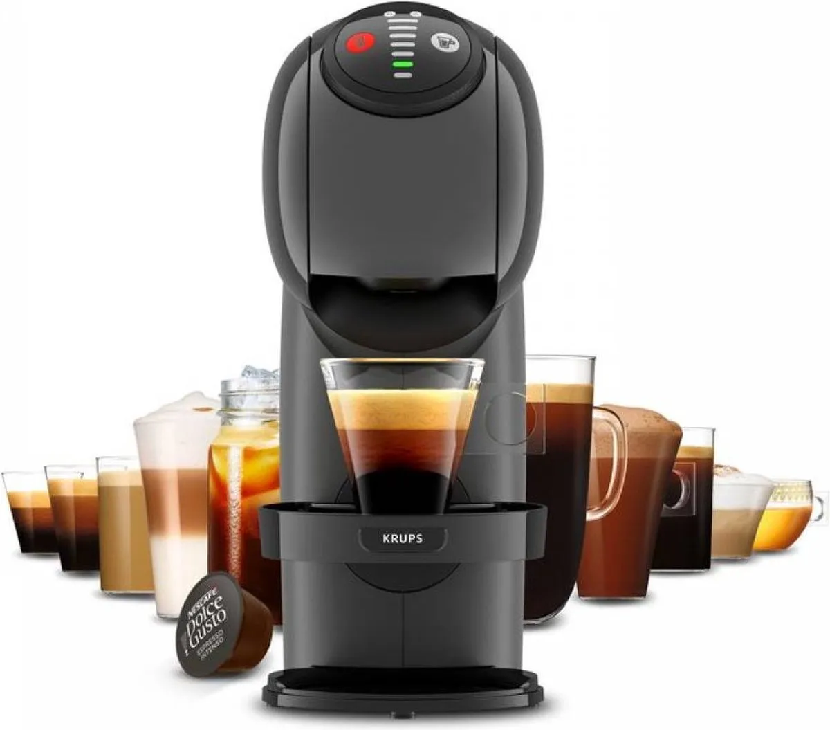 Krups NESCAFÉ Dolce Gusto Genio S YY4948FD - Koffiecupmachine - Grijs/Zwart