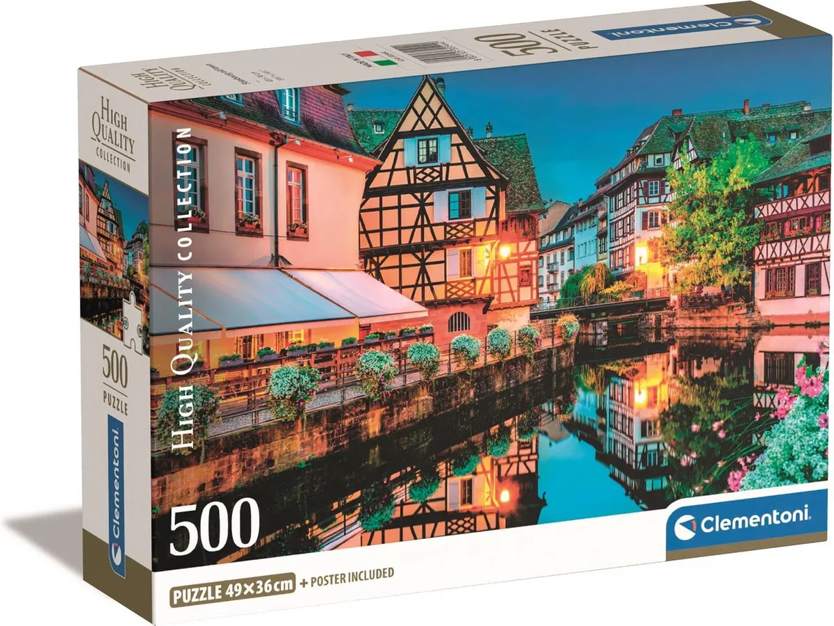 Clementoni Strasbourg Oude Stad Puzzel 500 Stuks