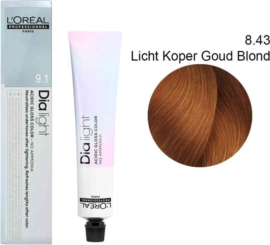 L'Oréal Professionnel Dia Light Haarverf 50ml - 8.43