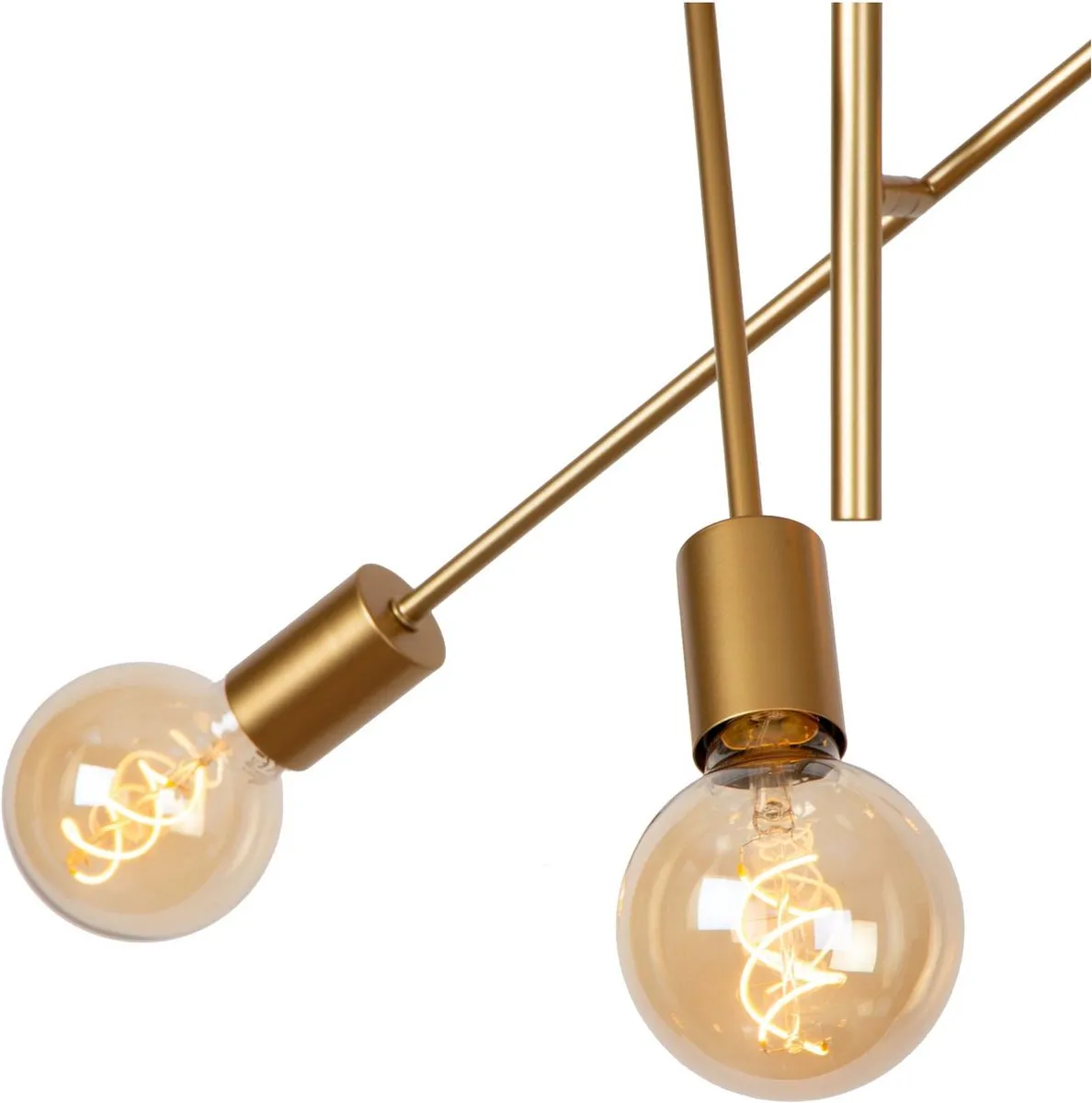 Lucide Lester Plafondlamp 6xE27 Mat Goud/Messing