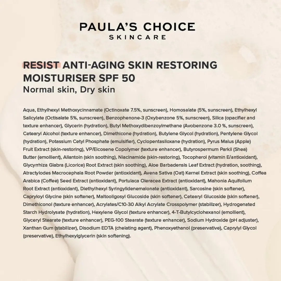 Paula's Choice RESIST Hydraterende Dagcrème SPF 50 - 60ml