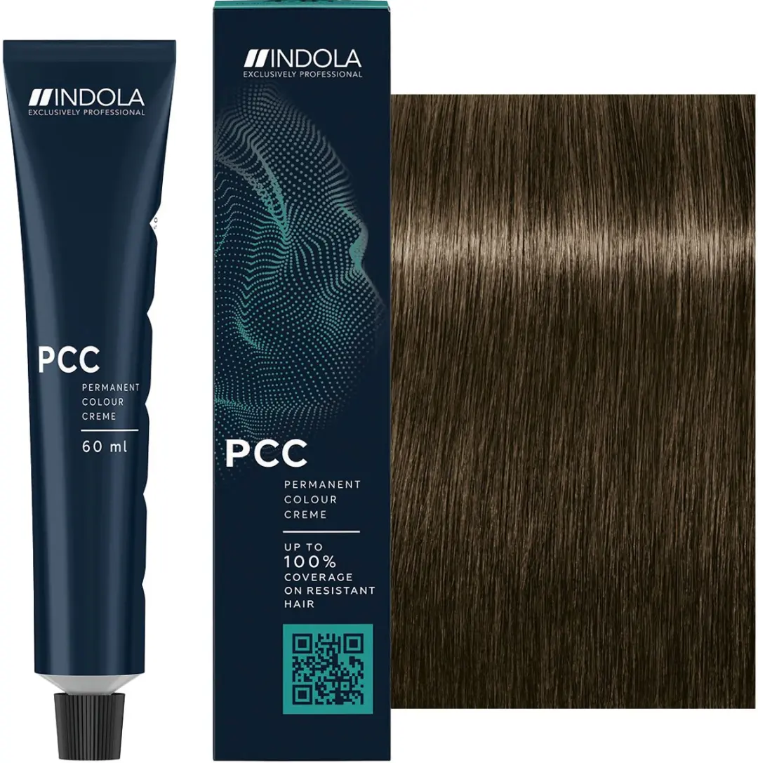 Indola Profession Caring Color 7.2+ Permanent Haarkleur 60ml - Zwart