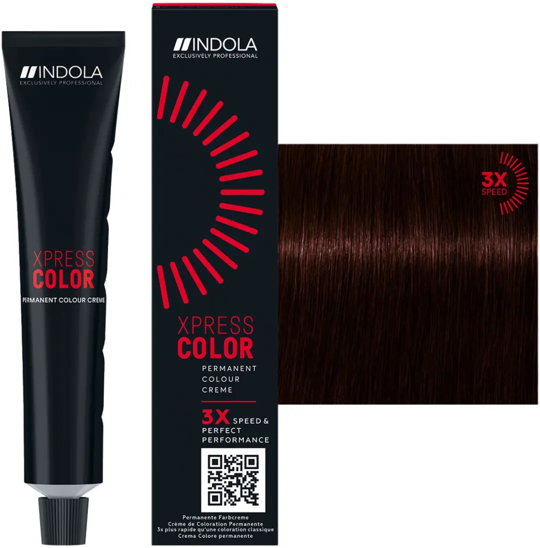 Indola XpressColor 4.5 Permanent Haarkleuring 60ml - Zwart