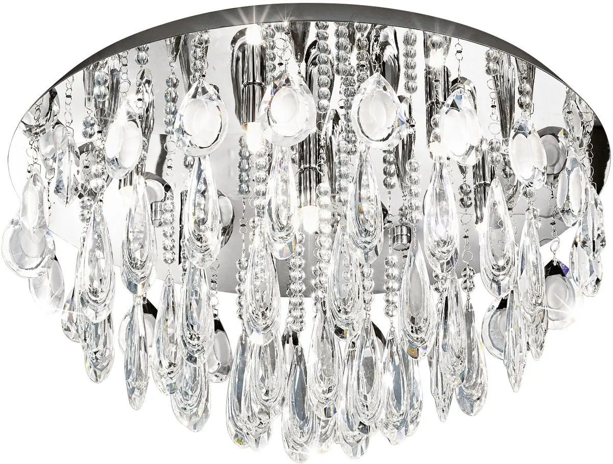 EGLO Calaonda Plafondlamp - G9 - RVS|Glas - Chroom