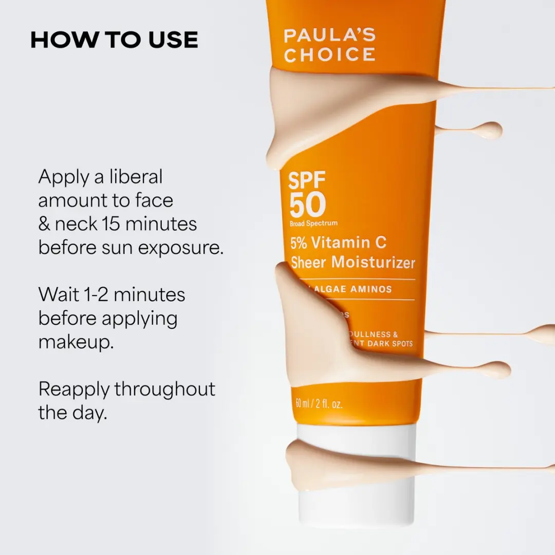 Paula’s Choice 5% Vitamin C Sheer Dagcrème SPF 50 - 60ml - afbeelding 6 van 6