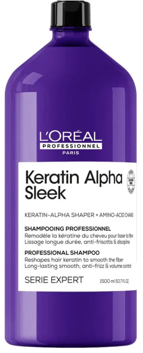 L'Oréal Professionnel Keratin Alpha Sleek Shampoo 1500ml