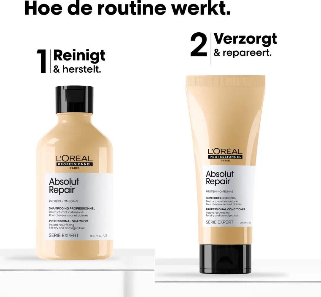 L'Oréal Professionnel Absolut Repair Shampoo & Conditioner - 500ml - afbeelding 3 van 6