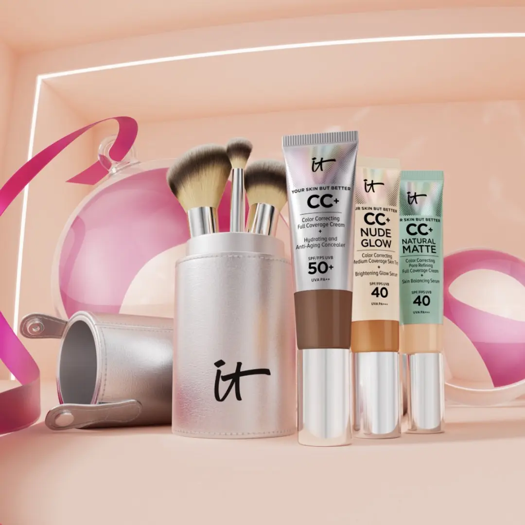 IT Cosmetics Celebrate Creative Looks 3-delige Kwastenset - Oogschaduw/Foundation/Blush