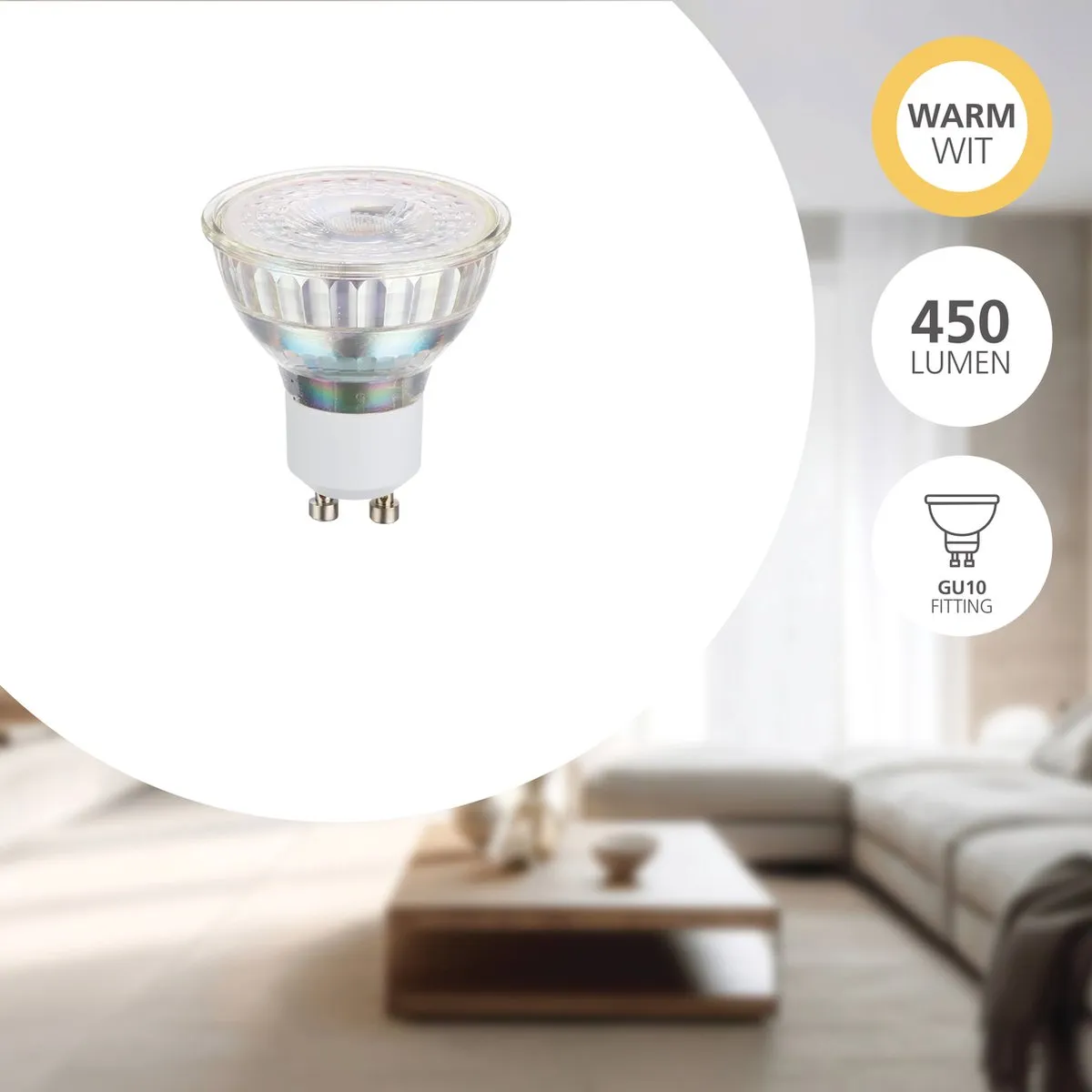 Eglo LED Lamp GU10 2.5W - Ø5cm - Warm wit 3000K