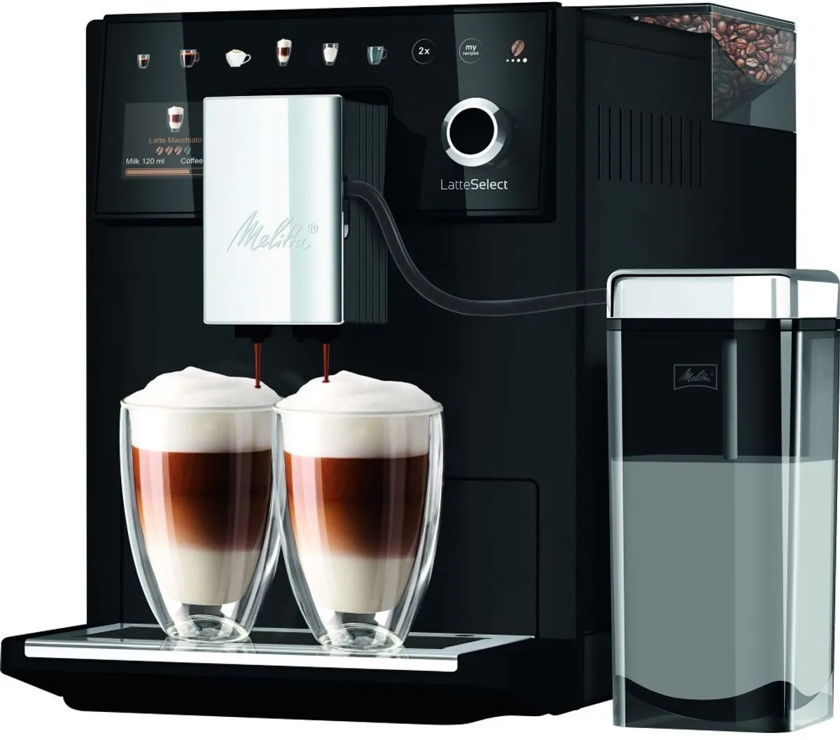 Melitta Latte Select F630-212 Espressomachine - 18 Programma's - Zwart