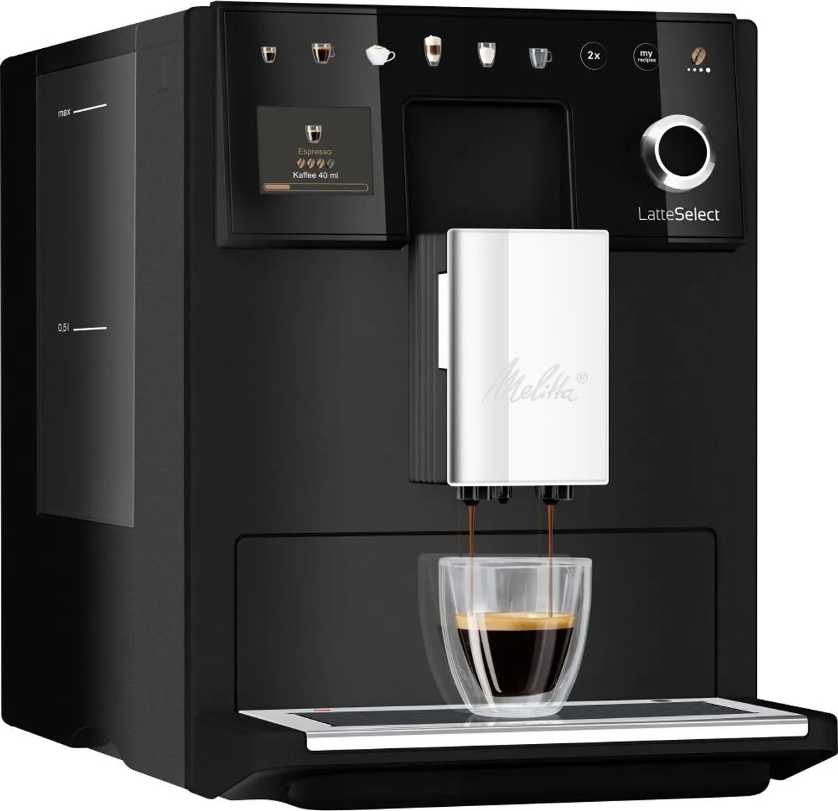 Melitta Latte Select F630-212 Espressomachine - 18 Programma's - Zwart