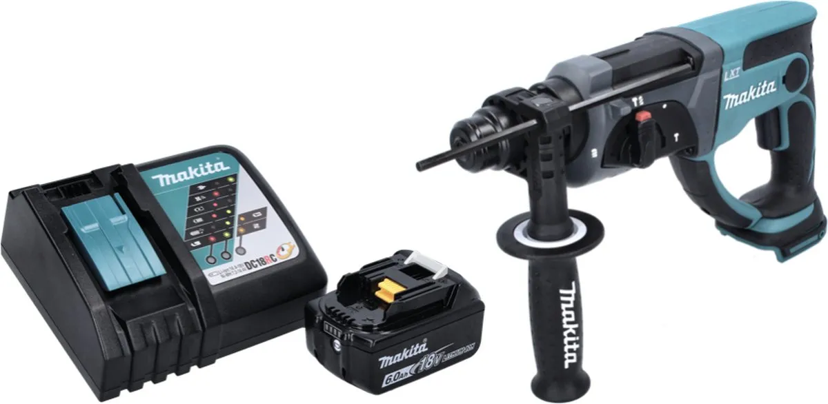 Makita DHR202RG1 CombiHamer 18V 2,0J SDS-Plus - 1x 6,0Ah Accu