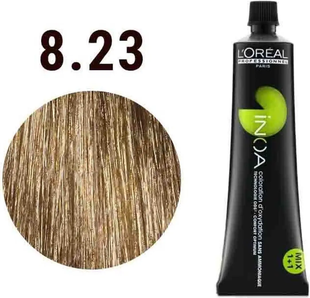 L'Oréal Professionnel iNOA Haarverf 60ml - 8.23 Licht Bruin - afbeelding 6 van 6