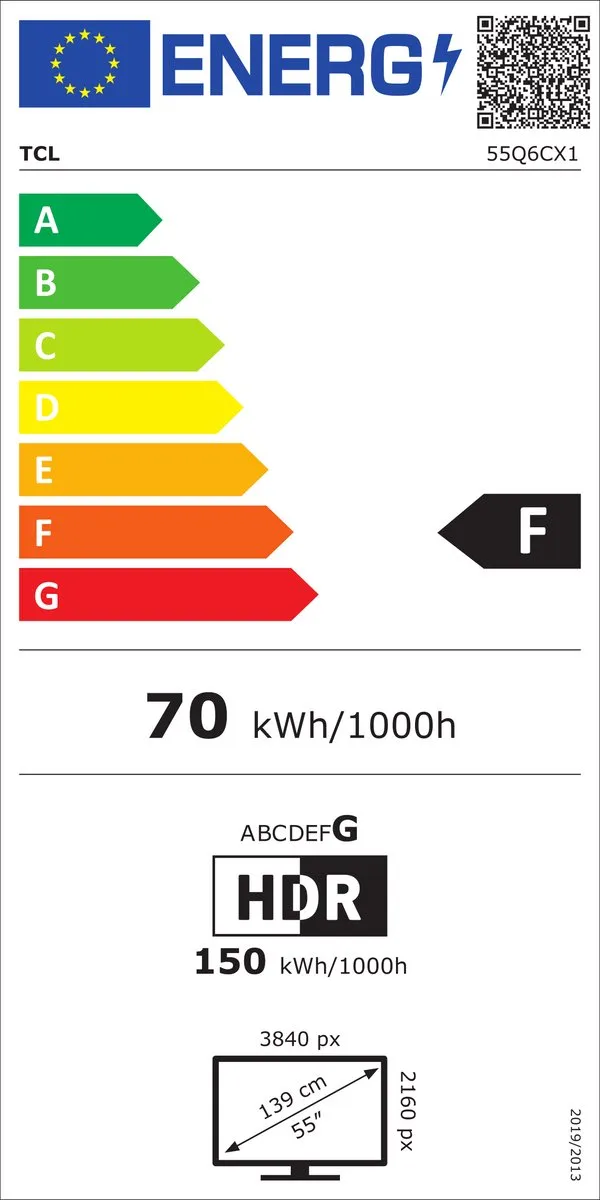 TCL 55Q6C 55 inch QD-MiniLED TV - Metallic