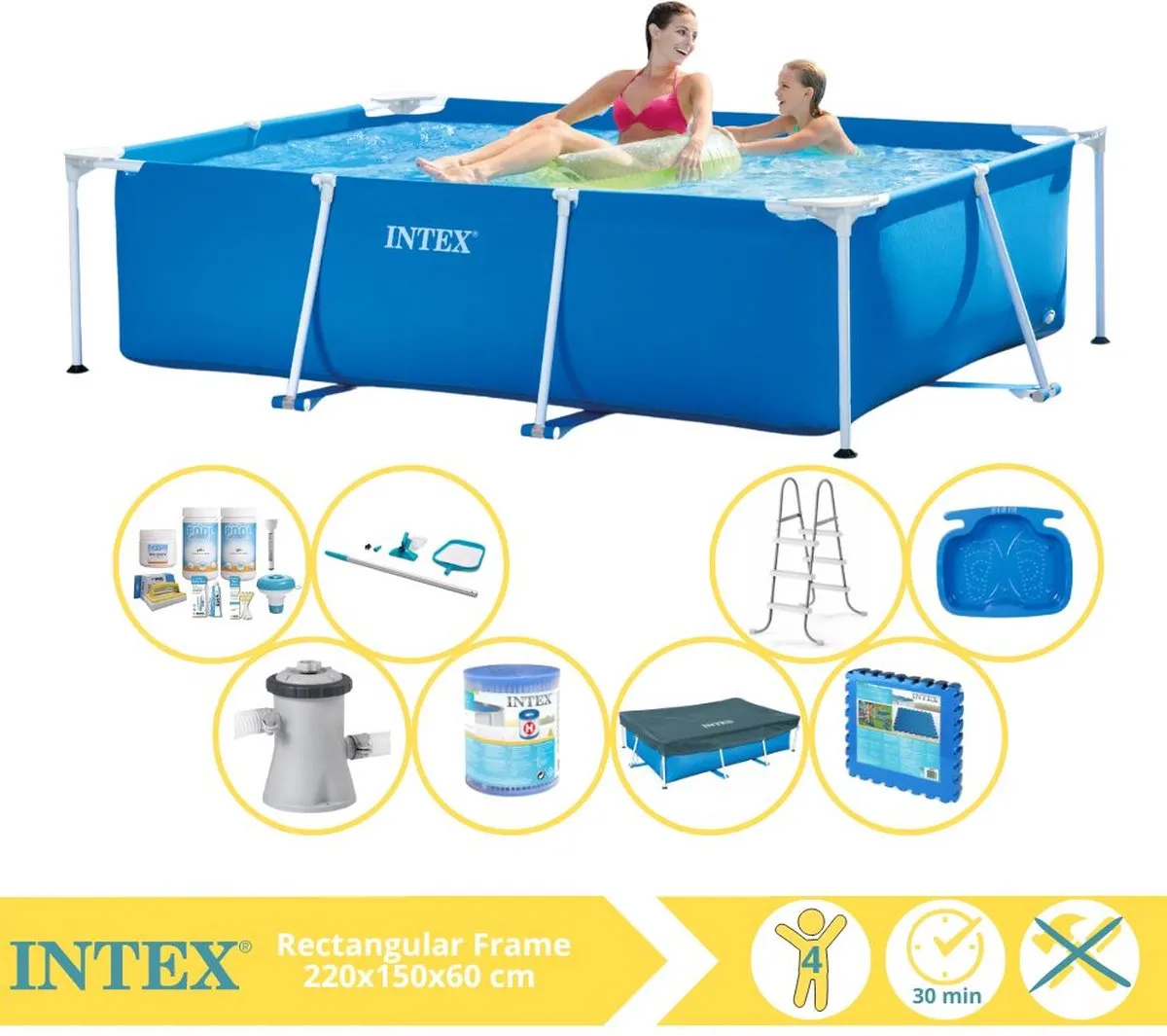 Intex 28270NP Opzetzwembad 220x150x60cm