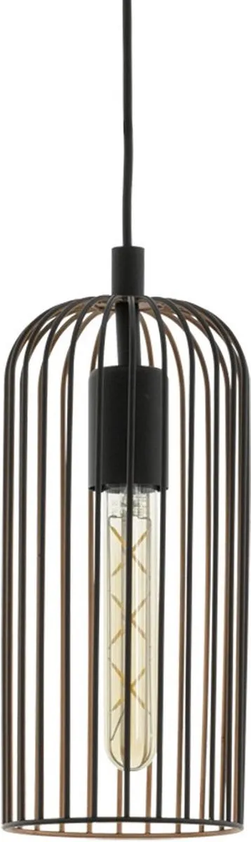 Eglo Roccamena Hanglamp - 130cm - Zwart/Koper