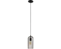Eglo Roccamena Hanglamp - 130cm - Zwart/Koper