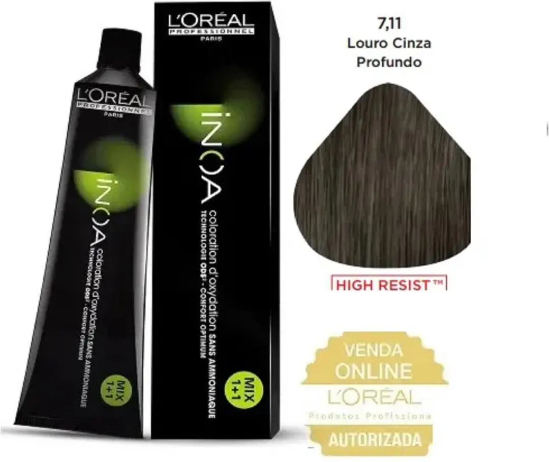 L'Oréal Paris INOA Haarkleur 60ml - Kleur 7.11 - Permanent