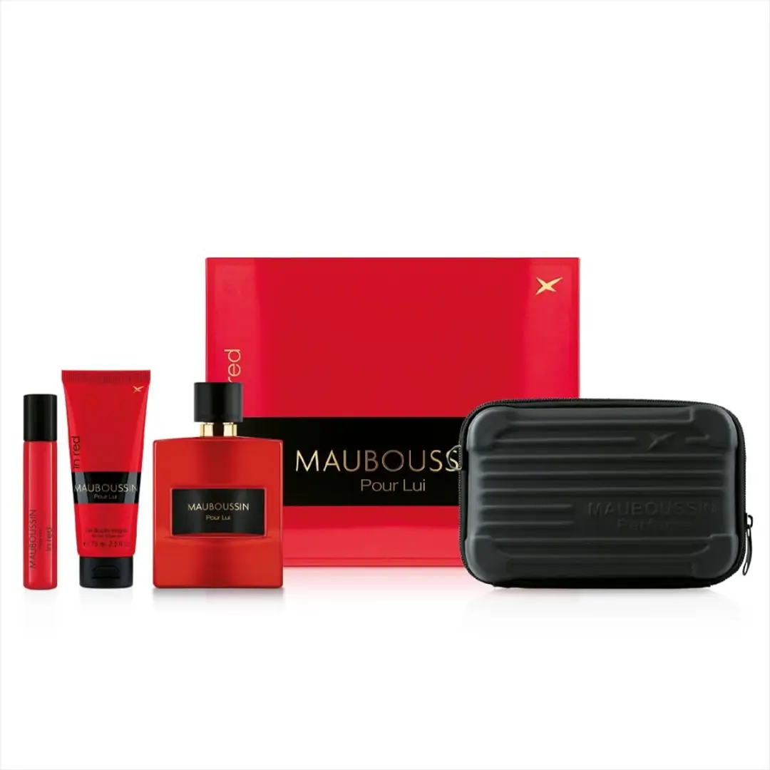 Mauboussin Pour Lui In Red Eau de Parfum Set - 100ml + 20ml + Douchegel 75ml