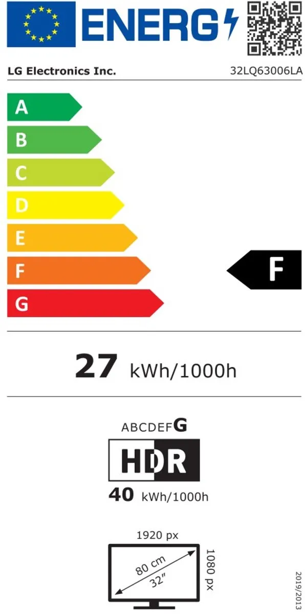 LG 32LQ63006LA 32 inch Full HD TV - Zwart