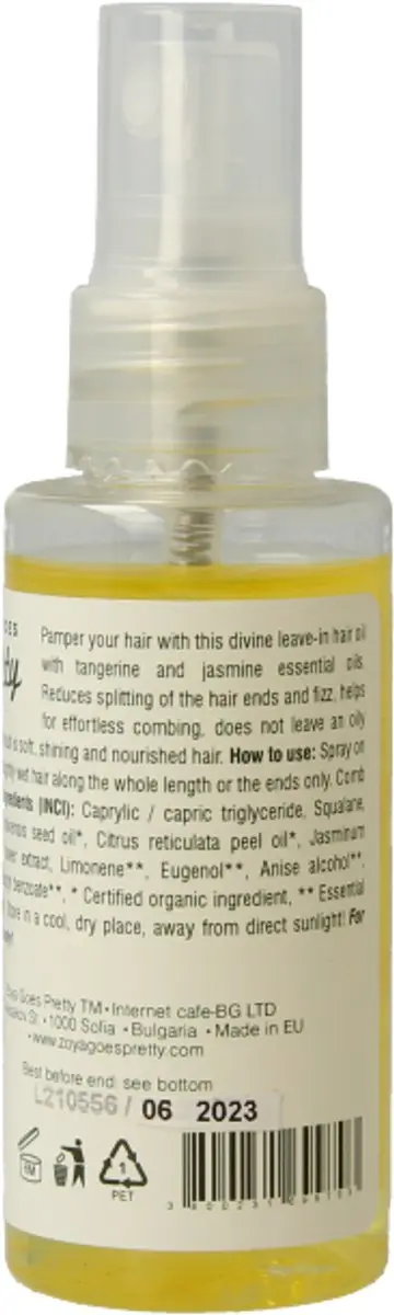 Zoya Goes Pretty Leave-in Hair Oil Mandarin & Jasmine 50ml