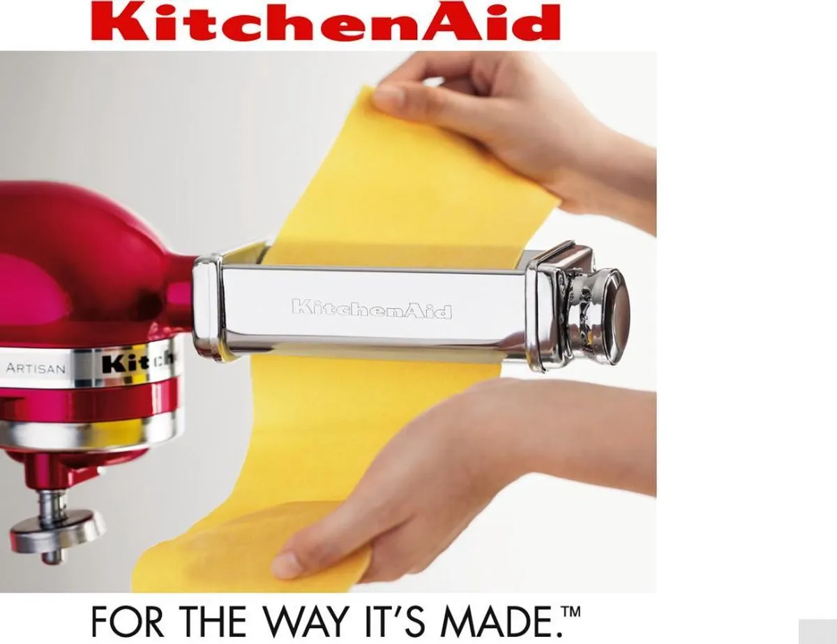 KitchenAid 5KSMPRA Pastaroller met reinigingsborstel - Grijs