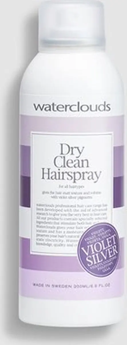 Waterclouds Dry Clean Hairspray Violet Silver 200ml