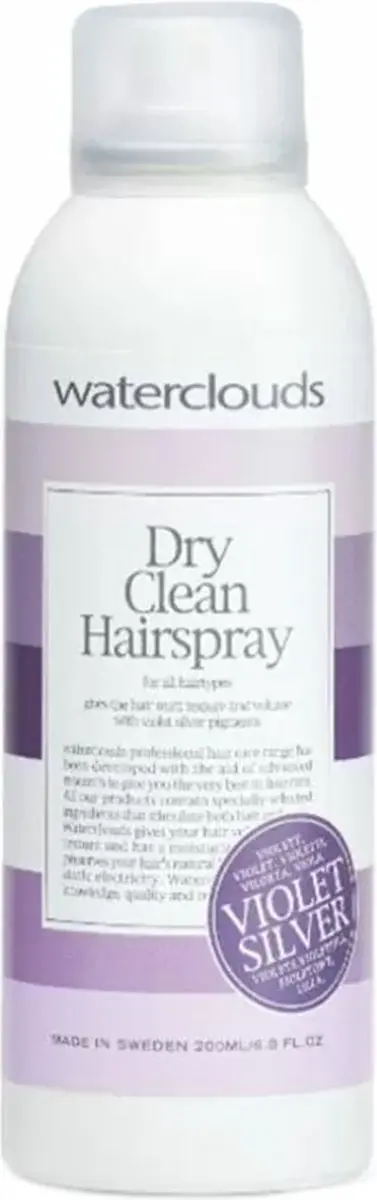 Waterclouds Dry Clean Hairspray Violet Silver 200ml