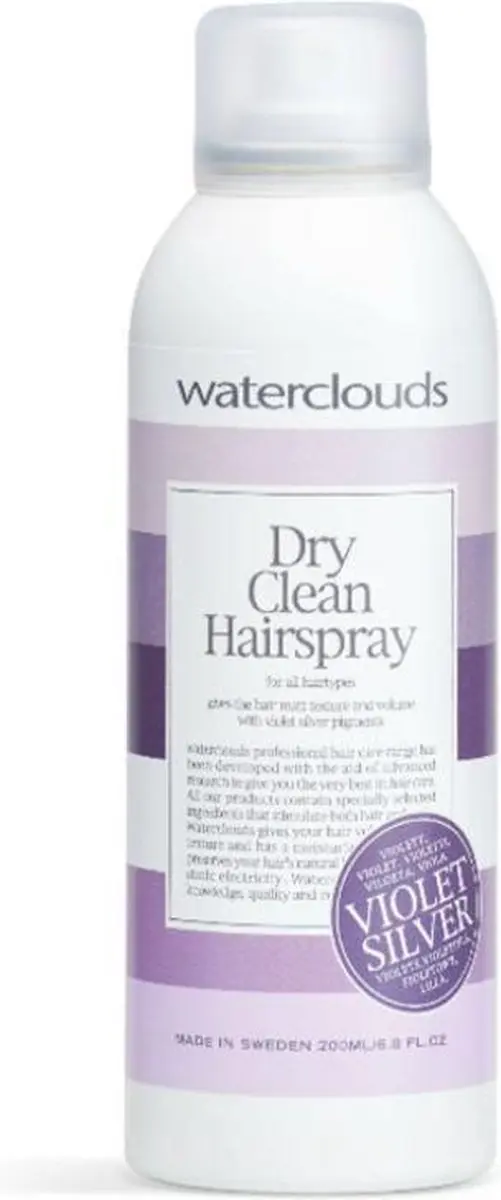 Waterclouds Dry Clean Hairspray Violet Silver 200ml