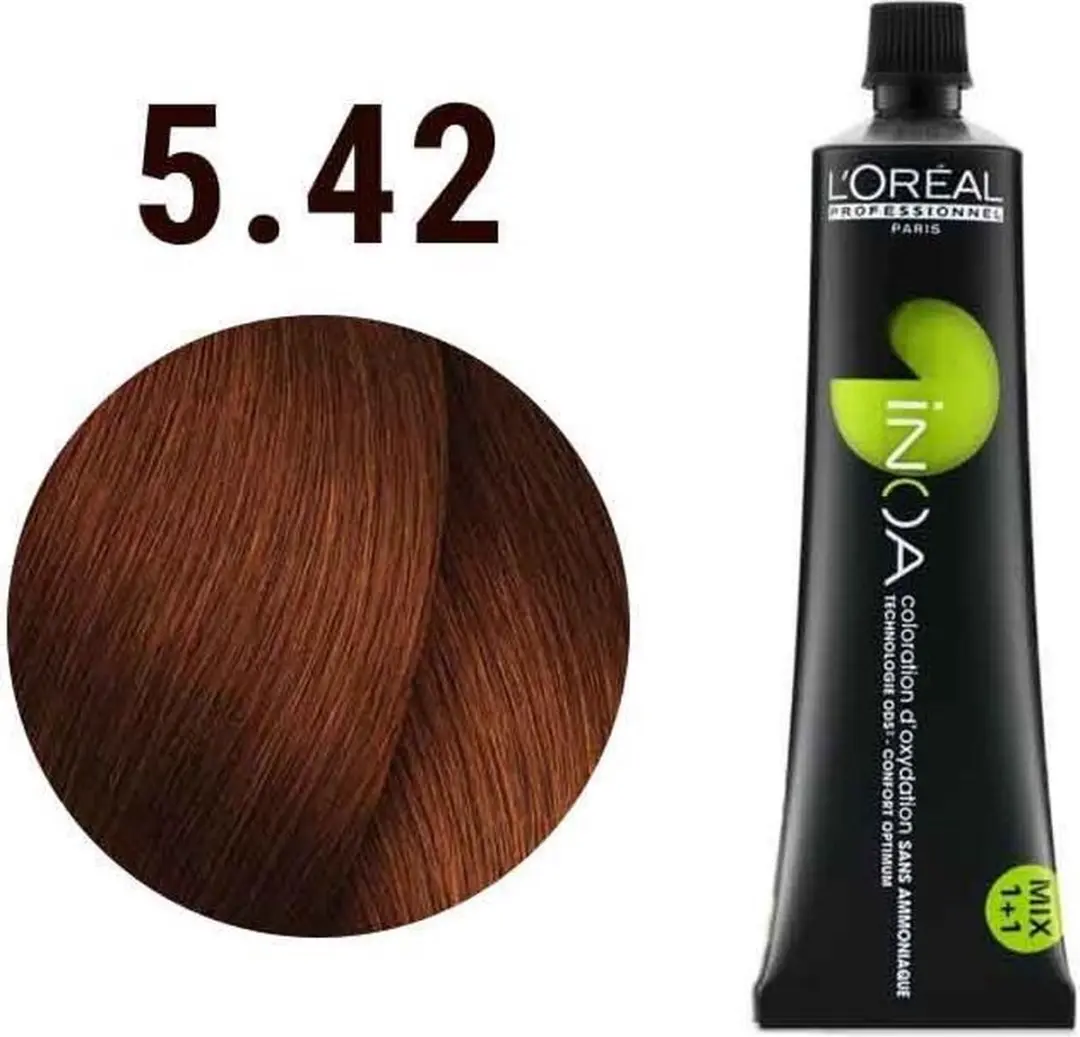L'Oréal Professionnel iNOA Haarverf 60ml - 5.42 Licht Bruin