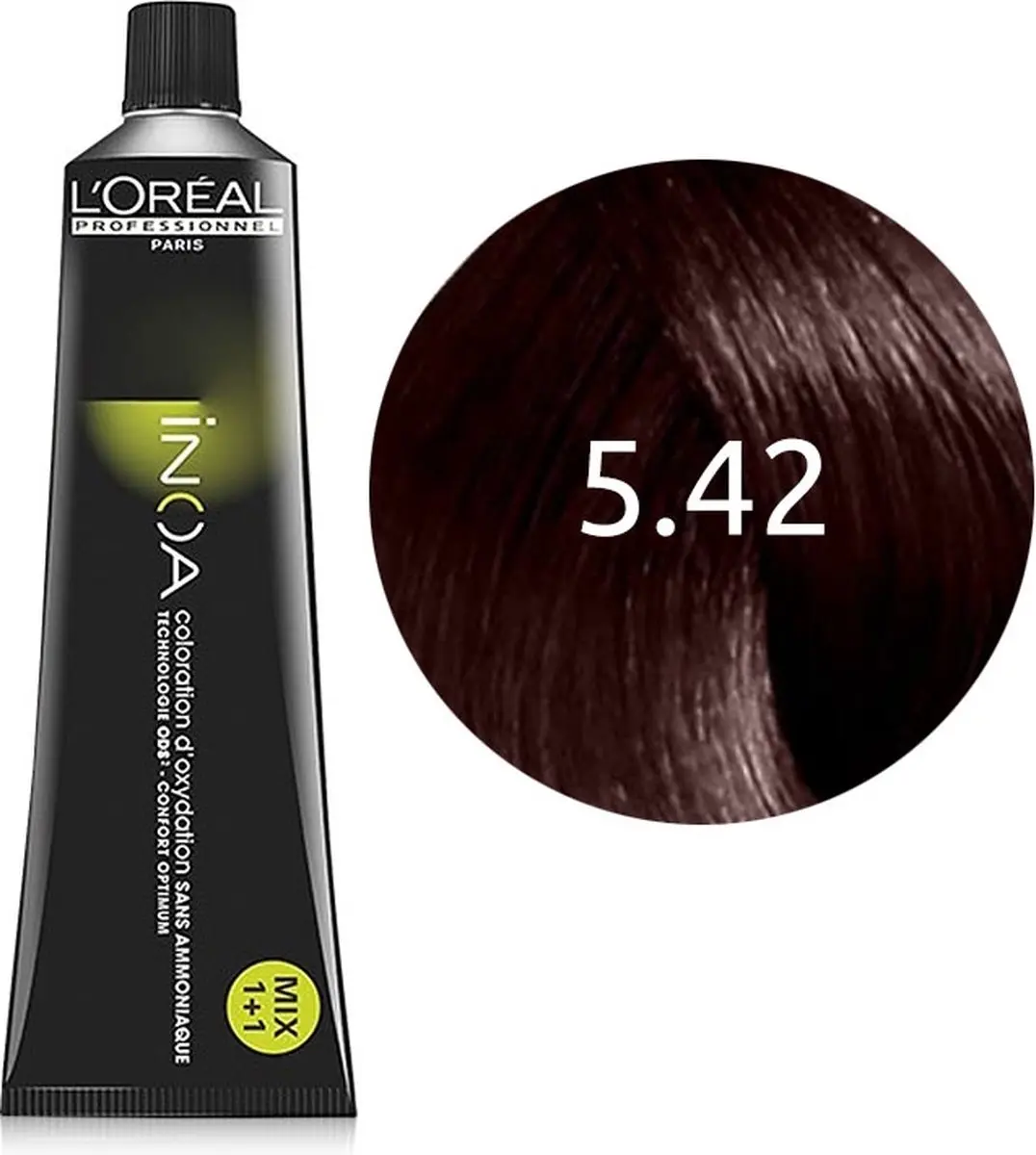 L'Oréal Professionnel iNOA Haarverf 60ml - 5.42 Licht Bruin - afbeelding 6 van 6