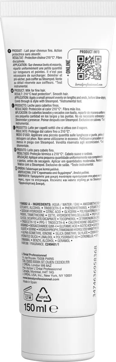 L'Oréal Paris Steampod Haarcreme 150ml