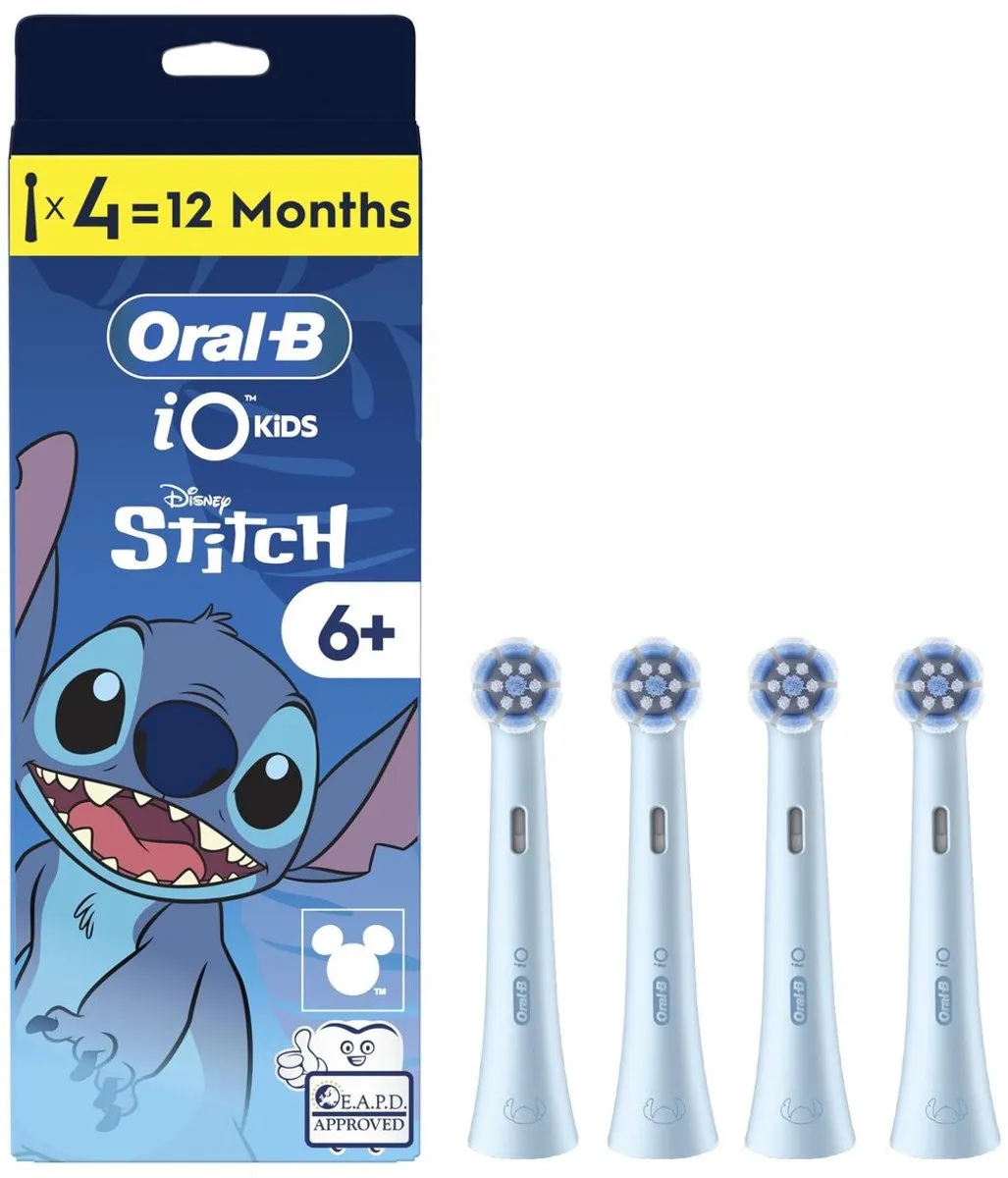 Oral-B iO Kids 6+ Disney Stitch Opzetborstels - 4 Stuks