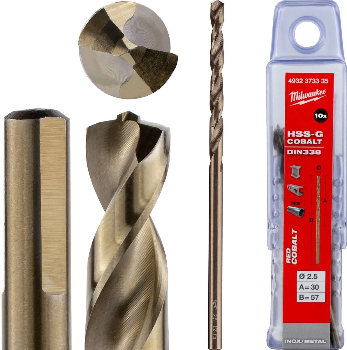 Milwaukee Metaalboren HSS-G Cobalt 2,5mm