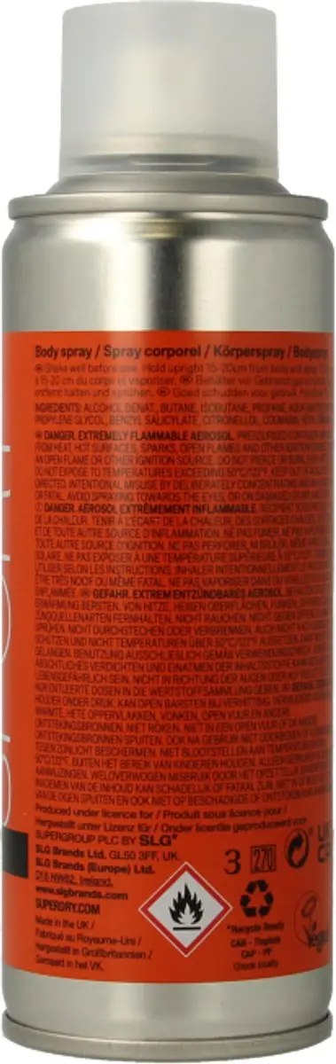 Superdry SPORT Body Spray Re Charge 200ml