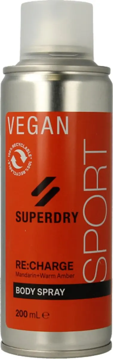Superdry SPORT Body Spray Re Charge 200ml - afbeelding 6 van 6
