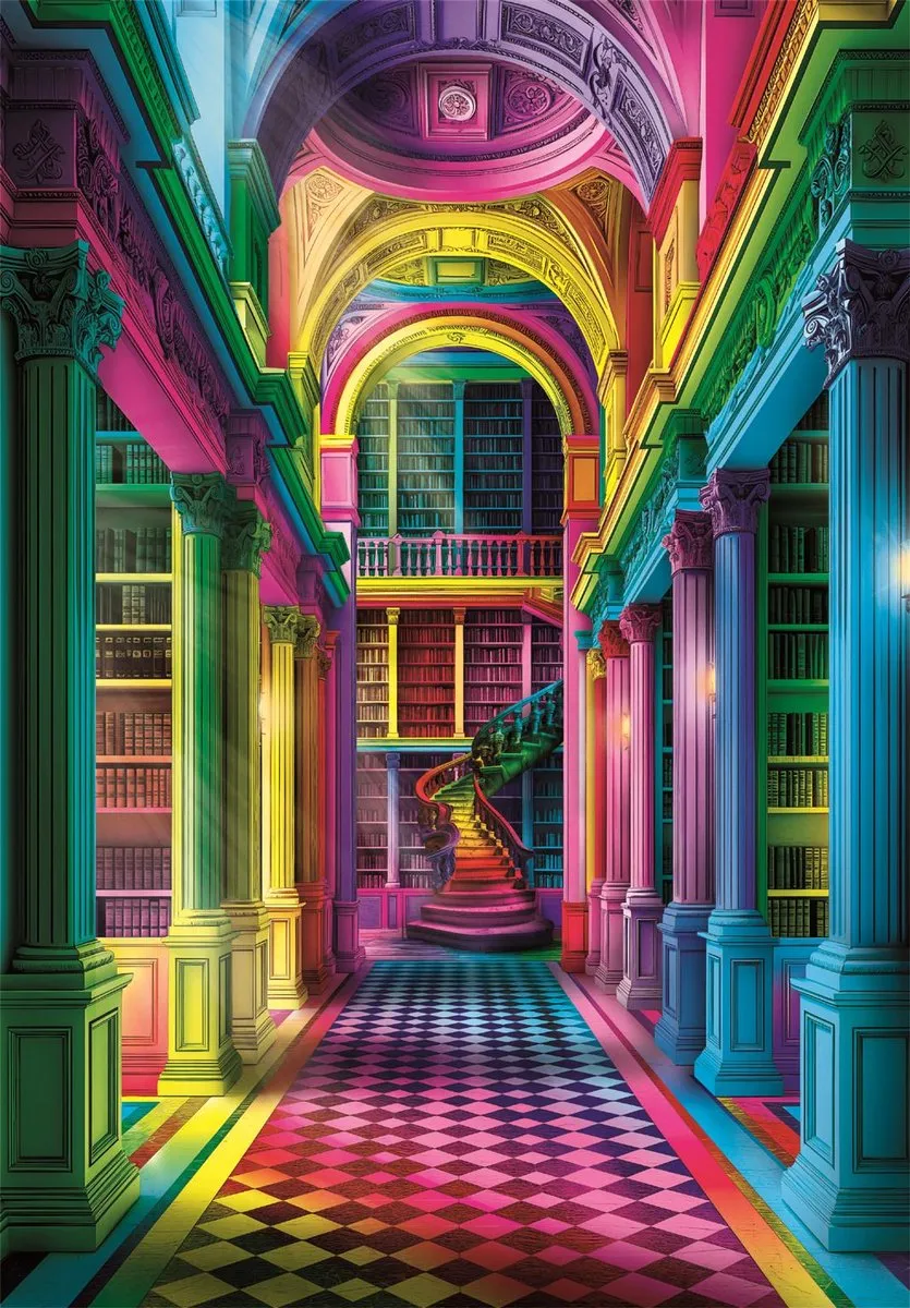 Clementoni Colorboom Athenaeum Puzzel 1000 Stuks - Multikleur