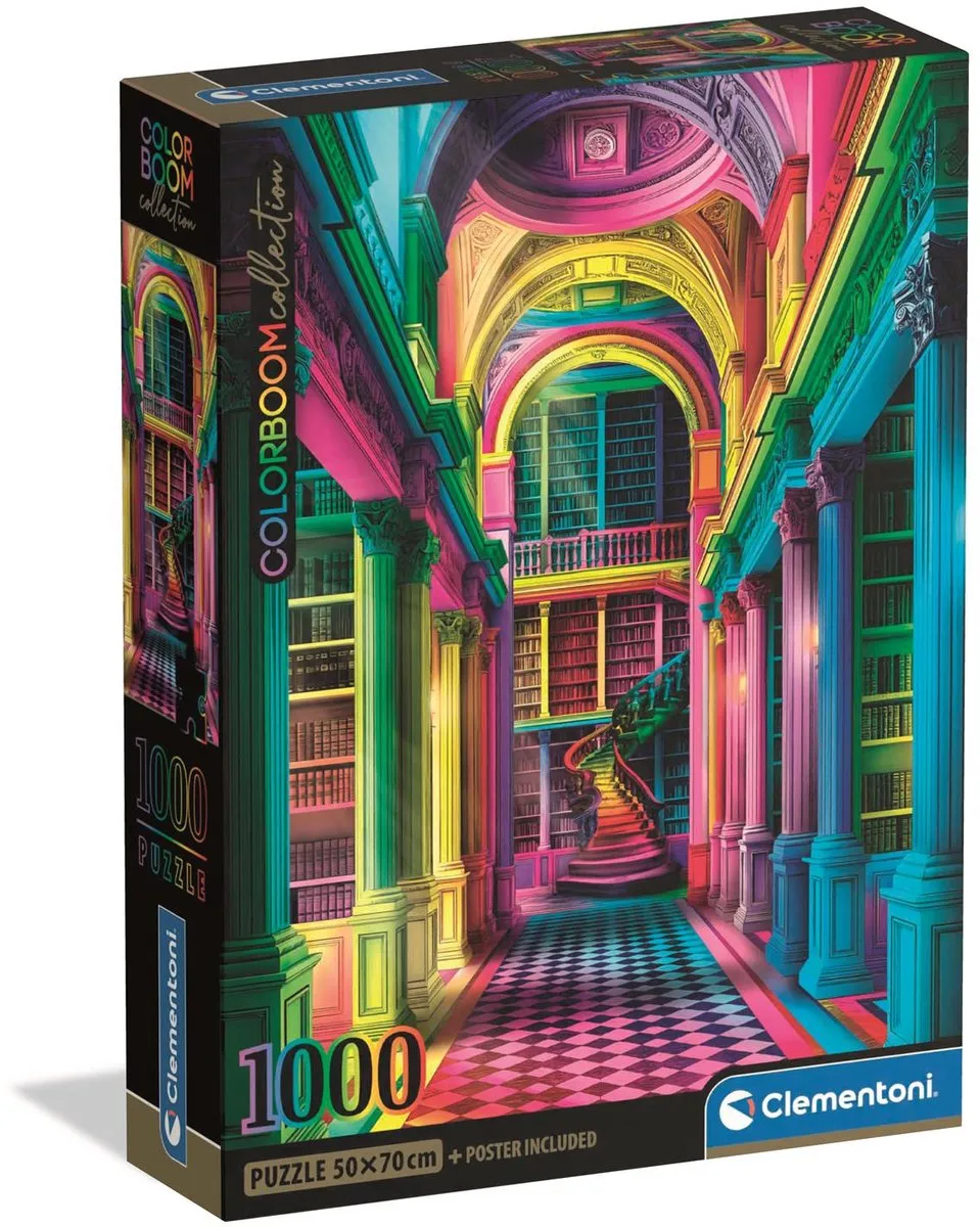 Clementoni Colorboom Athenaeum Puzzel 1000 Stuks - Multikleur
