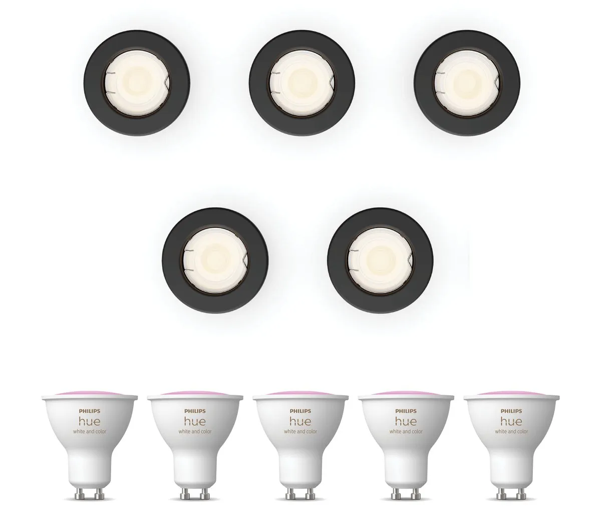 Philips Hue Peridot Inbouwspots 5 Stuks