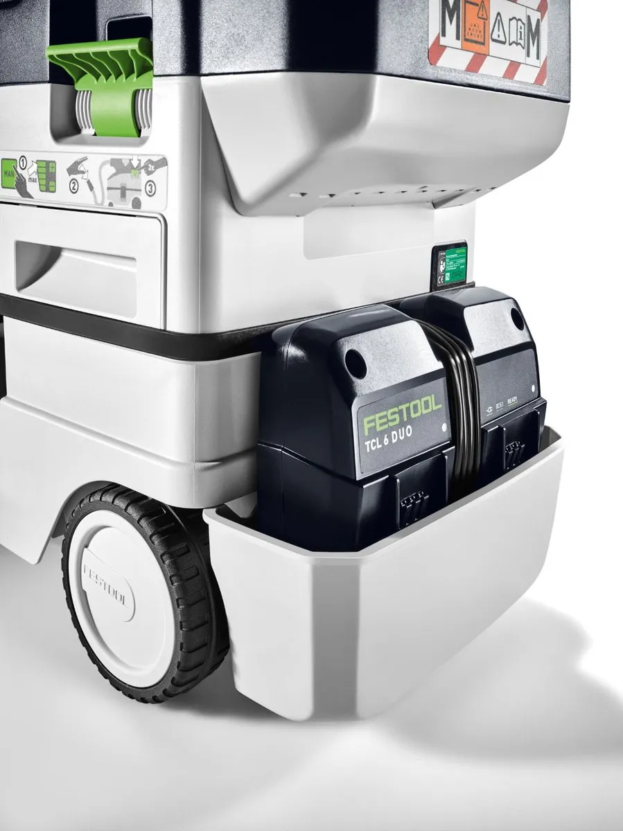 Festool CTMC MIDI I-Basic 577067 Accu Stofzuiger - 12,5L - Zwart/Groen/Wit
