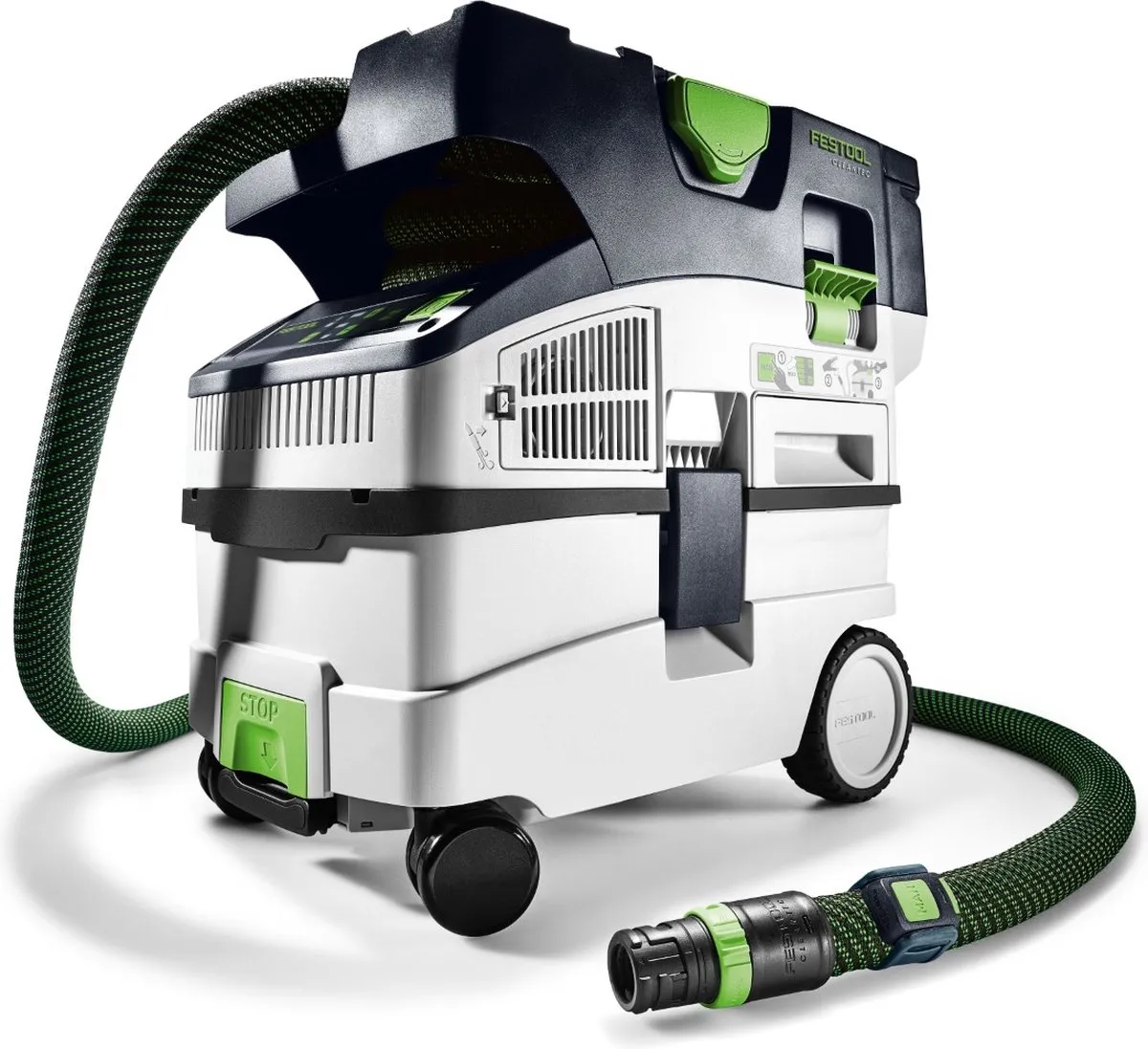 Festool CTMC MIDI I-Basic 577067 Accu Stofzuiger - 12,5L - Zwart/Groen/Wit - afbeelding 6 van 6