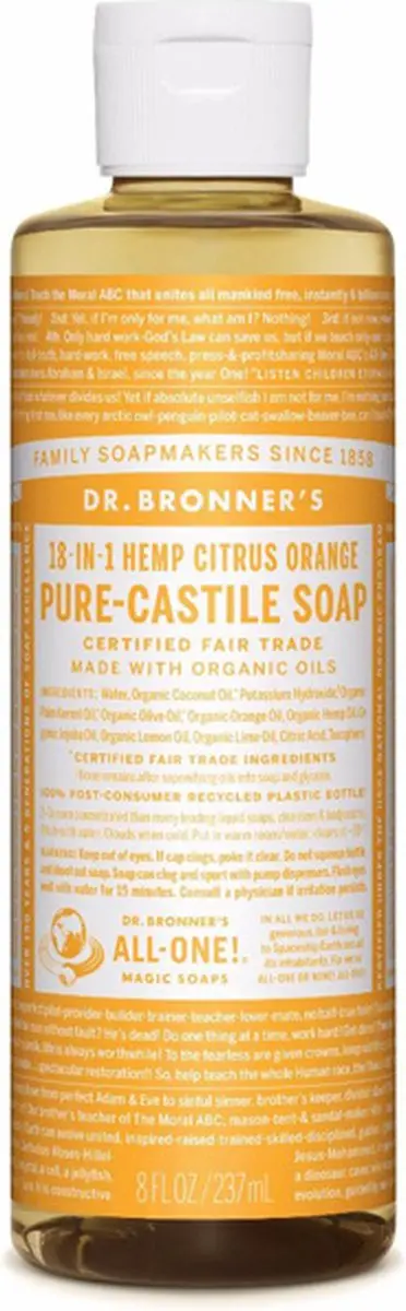 Dr. Bronner's Vloeibare Zeep 475ml - Citroenzuur